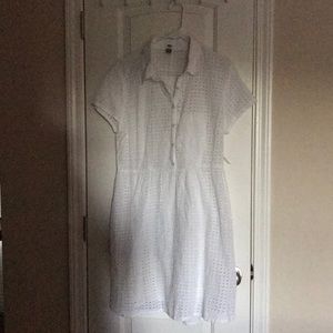 Light, white, spring dress